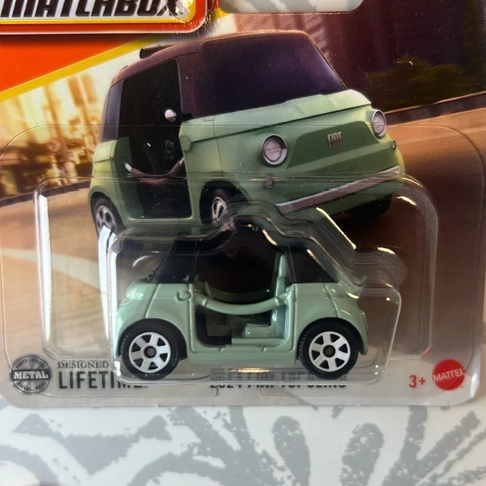 🚙 NIB Matchbox 2024 Fiat Topolino Vehicle Toy NWT Mint Green New